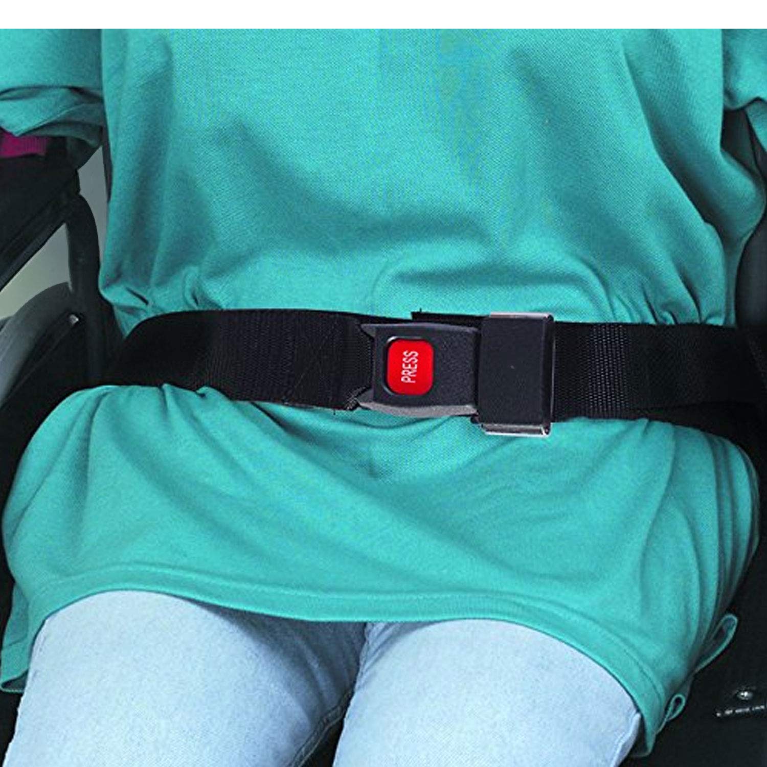 DMI Wheelchair Seat Belt and Safety Harness, Easy Install, 45 Inches long and 1.75 Inches Thick, Adjusts to 41 Inches, Black (Pack of 1) - Image 5