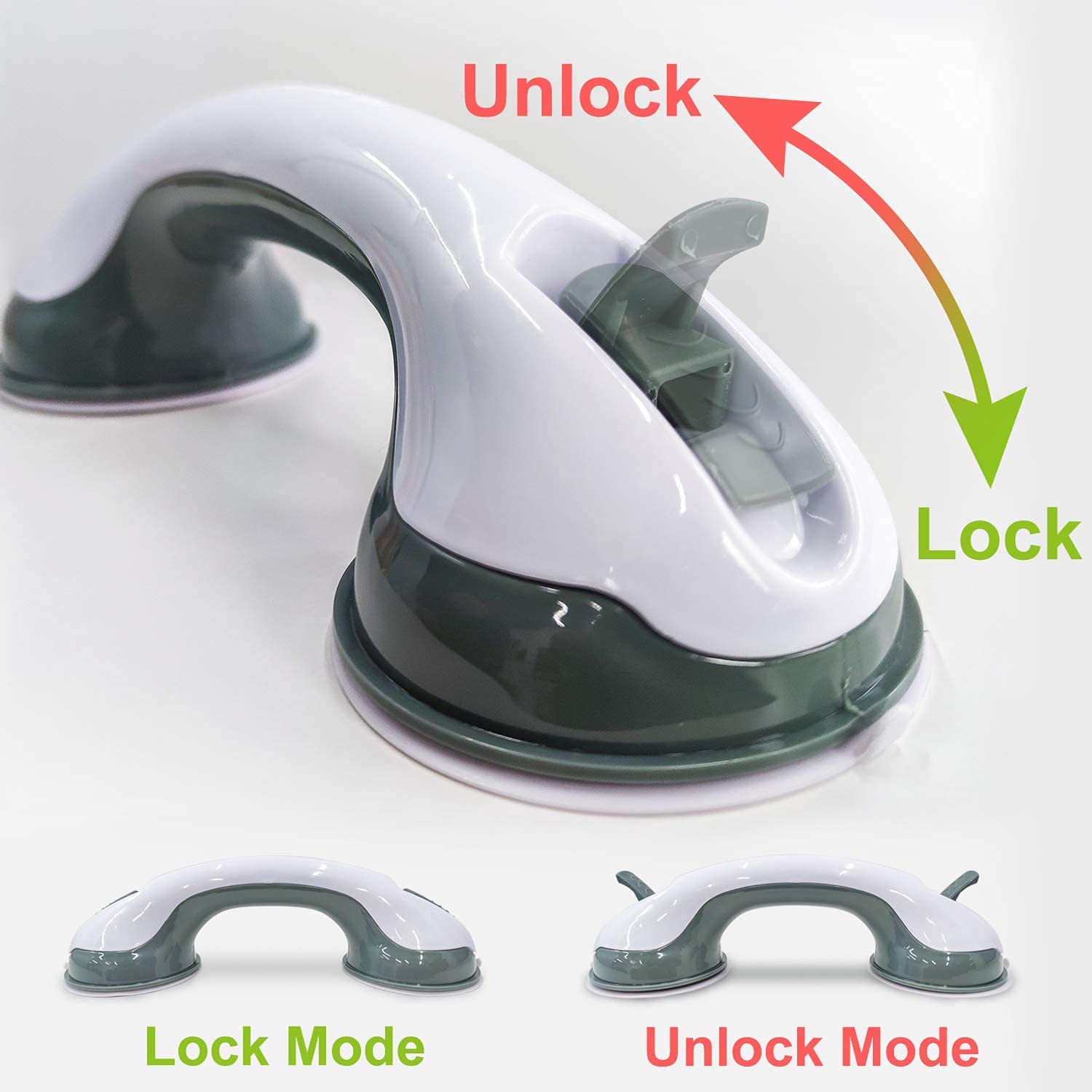 Grab Bar 12" Balance Assist Bar - Suction Shower Bath Handle (Set of 2) - Image 5