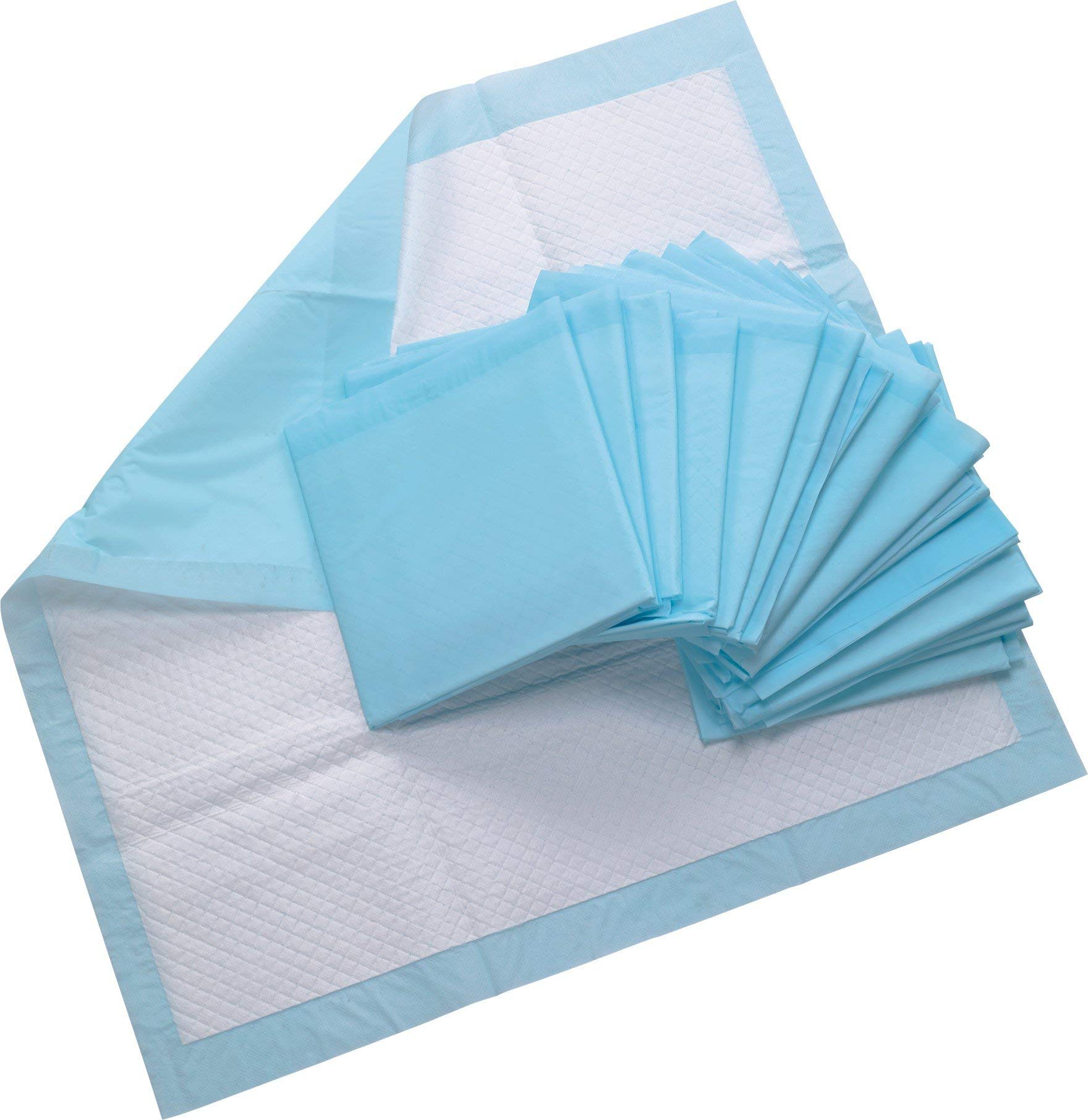 Healthline Chux Chucks Pads Disposable Underpads 23 x 36, Blue Chux Chucks Pads - Waterproof Absorbent Disposable Bed Pads for Adults Children Pets, Large Size, Blue, 23x36 Inch, Count 150/Pack - Image 4