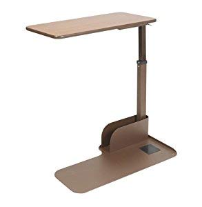 HEALTHLINE Home Adjustable Right Side Bedside Table Overbed Tray - Image 3