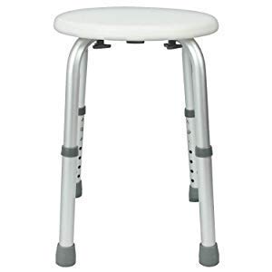 HEALTHLINE Shower Chair for Inside Shower Adjustable Height - Bath Seat Shower Bench for Seniors - Bathroom Stool Lightweight Non-Slip Seat - Image 5