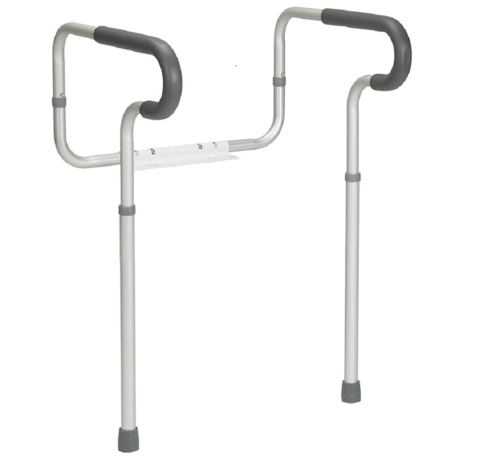 HEALTHLINE Toilet Safety Frame, Bathroom Safety Rail with Toilet Seat Assist Handrail Grab Bar, Medical Supply for Elderly, Adjustable Legs and Arm - Image 5