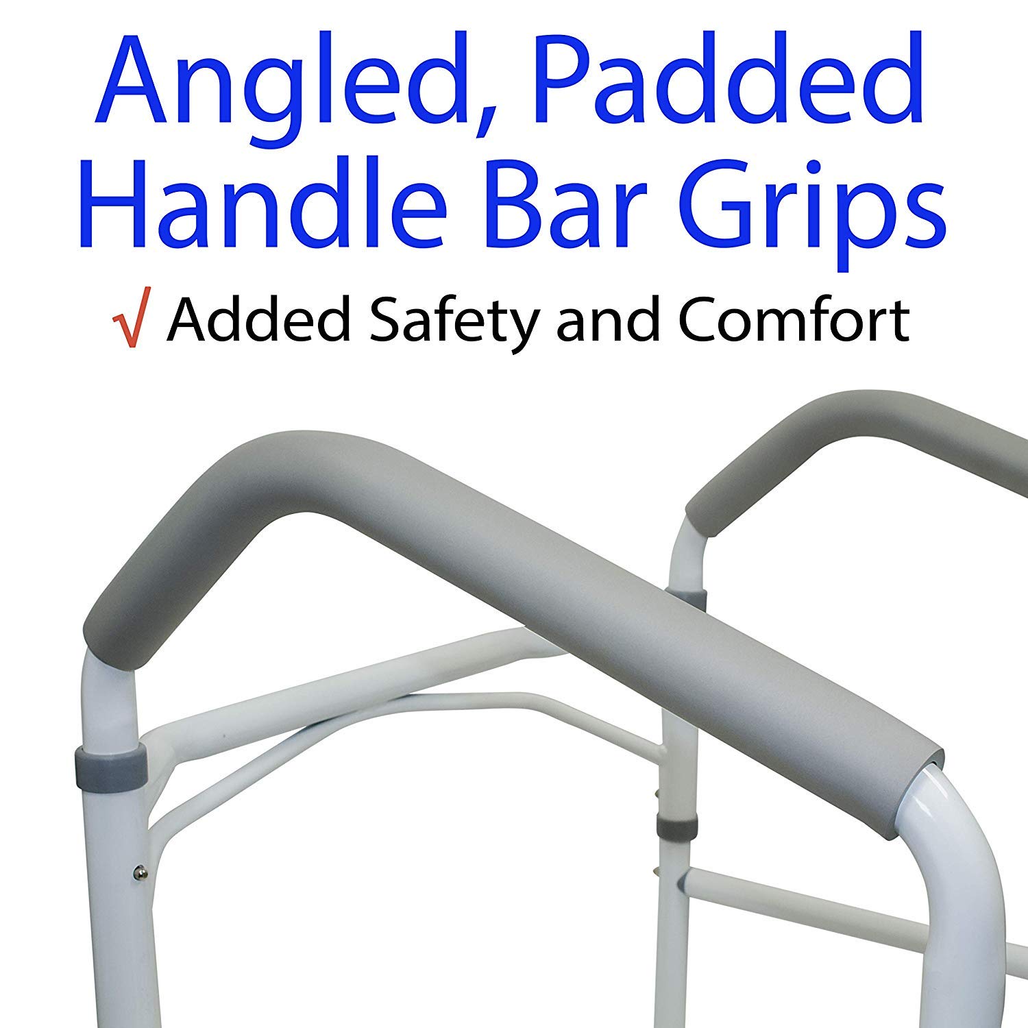 HEALTHLINE Toilet Safety Frame & Rails for Seniors - Foldable Heavy-Duty 300 LBS Toilet Handrail for Bathroom with Grab Bars for Adults - Adjustable Height Hand Rail for Toilet Seat for Elderly - Image 4